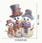 Preview: Diamond Painting Weihnachts-Schneemann